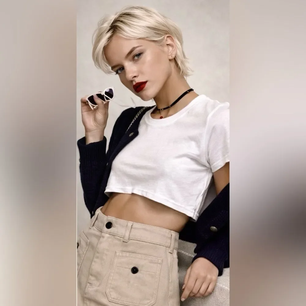 Miu Miu Denim Logo Embroidered Mini Skirt